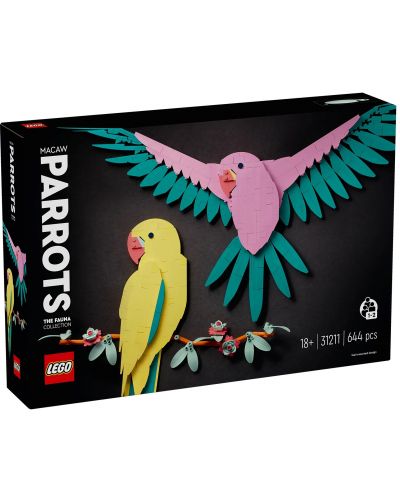 Constructor LEGO Art - Colecția Faună: Papagali Macaw (31211) - 1