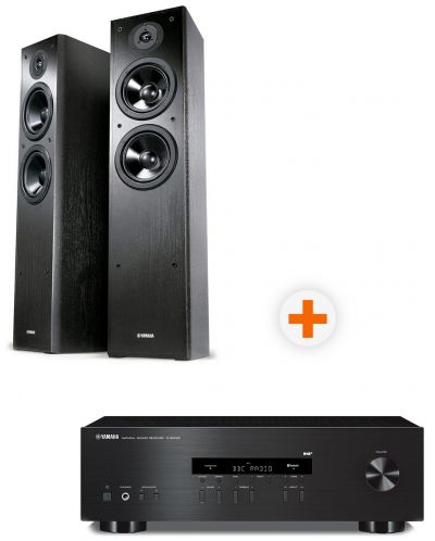 Sistem audio Yamaha și set receptor - NS-F51 + R-S202, negru - 1