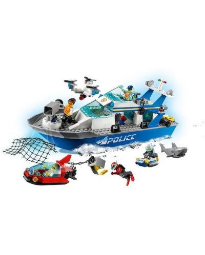 Set de construit Lego City - Salupa de patrulare a politiei (60277) - 2