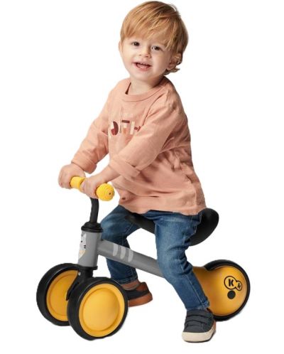 Bicicleta de echilibru  KinderKraft - Cutie, bej deschis - 7