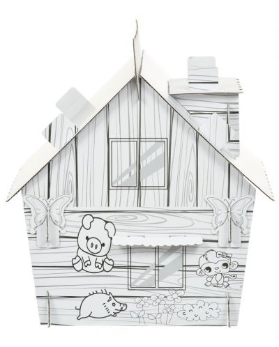 Set pentru copii GOT - Casa din pădure cu animale de asamblat și colorat - 4