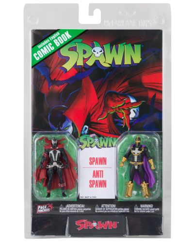 Set de figurine de acțiune McFarlane Comics: Spawn - Spawn & Anti-Spawn (Spawn #1), 8 cm - 11