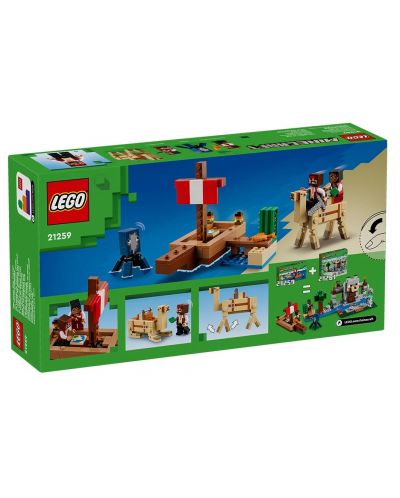 Constructor LEGO Minecraft - Călătorie pe corabia de pirați (21259) - 2