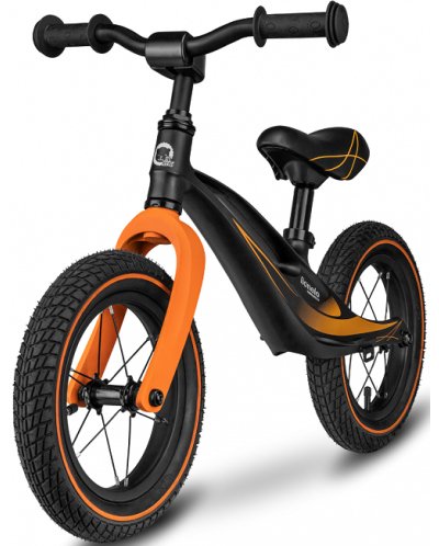 Bicicleta de echilibru Lionelo - Bart Air, negru mat - 2
