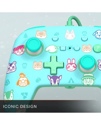Controller PowerA - Enhanced, cu fir, pentru Nintendo Switch, Animal Crossing: New Horizons - 7