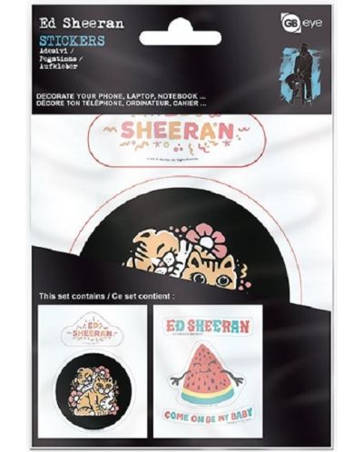 Set de autocolante GB eye Music: Ed Sheeran - Come one be my baby - 1