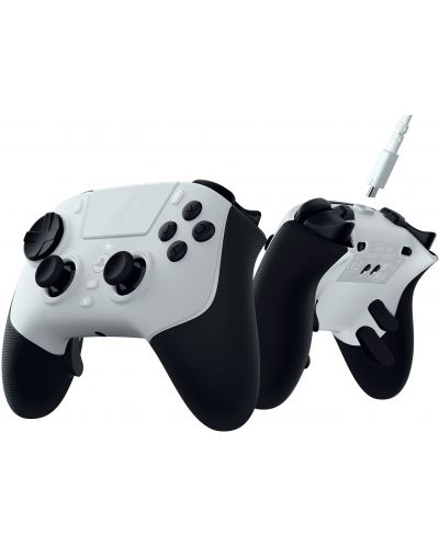 Controller Razer - Raiju V3 Pro, pentru PS5 & PC, wireless, alb