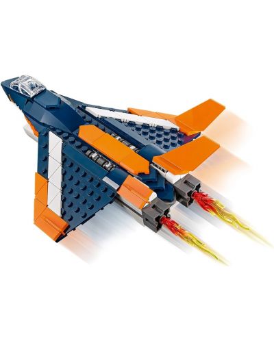 Constructor 3 în 1 LEGO Creator - Avion supersonic (31126)	 - 7