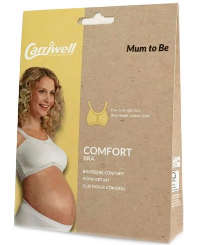 Bustiera pentru maternitate si alaptare Carriwell, marimea XL, alba - 6