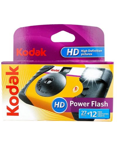 Aparat foto compact Kodak - Power Flash 27+12, galben - 2