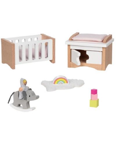Set de mobilier pentru casa de păpuși Goki - Camera copilului - 1
