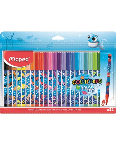 Maped Color Peps - Ocean Life, 24 de culori - 1
