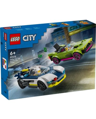 Constructor LEGO City - Urmărire cu mașina de poliție (60415) - 1