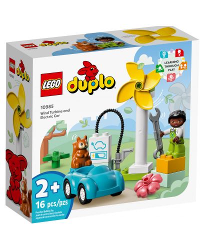 LEGO Duplo - Turbină de aer și mașină electrică (10985) - 1