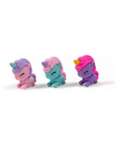 Set de creioane colorate Kidea - Unicorn, cu gumă de șters - 2