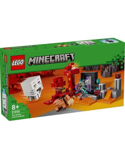 Constructor LEGO Minecraft - Ambuscadă lângă portalul către Iad (21255) - 1