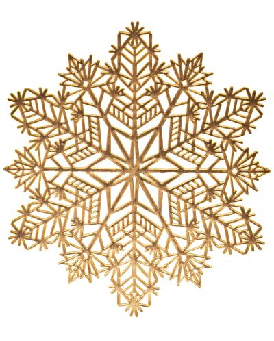Suport de masă ADS - Snowflake, 38 cm, auriu - 1