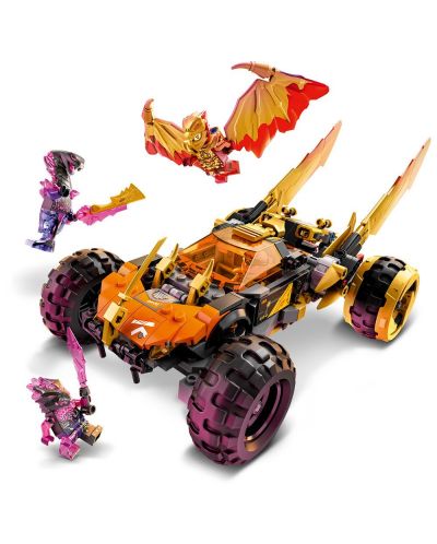 Constructor Lego Ninjago - Jeep-ul Dragon al lui Cole (71769) - 2
