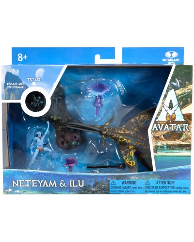 Set figurine de acțiune McFarlane Movies: Avatar - Neteyam & Ilu - 9