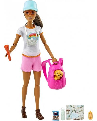 Set Mattel Barbie Wellness - Timp pentru plimbare in natura, cu catelus - 3