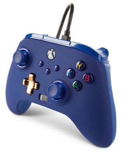 Controller cu fir PowerA - Enhanced, pentru Xbox One/Series X/S, Midnight Blue - 3
