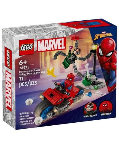 Constructor LEGO Marvel Super Heroes -Motocicletă Chase: Spider-Man vs. Doc Ock (76275) - 1