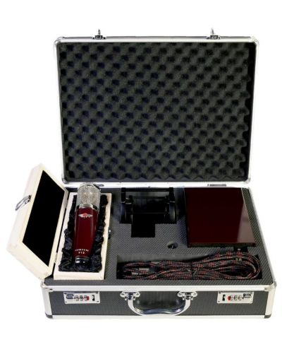 Set de microfon cu accesorii Vanguard - V13, roșu/argintiu - 5