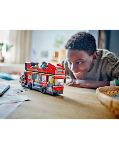 Constructor  LEGO City - Autobuz turistic roșu cu etaj(60407) - 9