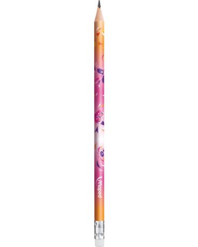 Set creioane cu radiera Maped Mini Cute - HB, 12 buc. - 4