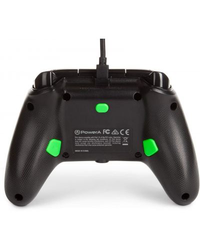 Controller cu fir PowerA - Enhanced, pentru Xbox One/Series X/S, Green Hint - 5
