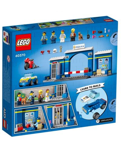 LEGO City - Urmărire cu secție de poliție (60370) - 2