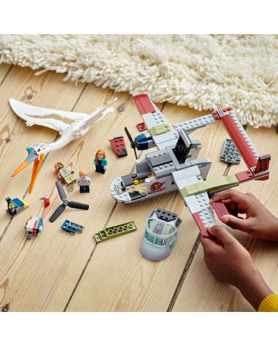 Constructor Lego Jurassic World - Quetzalcoatlus: ambuscada cu avionul (76947) - 7