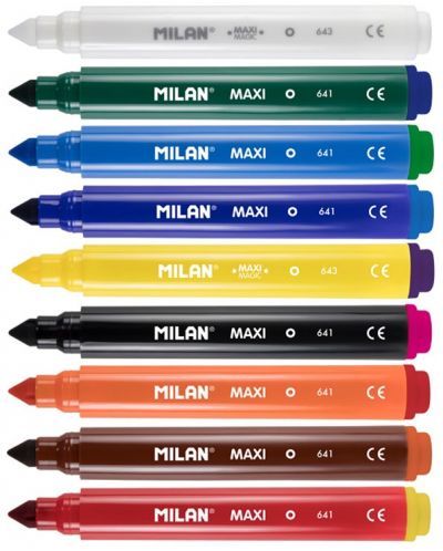 Set carioci Milan - Maxi Magic, 8 + 2 culori - 2