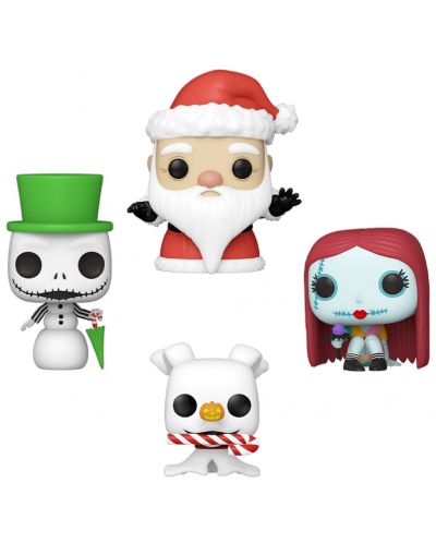 Set de cifre Funko Pocket POP! Disney: The Nightmare Before Christmas - Happy Holidays Tree Box - 2