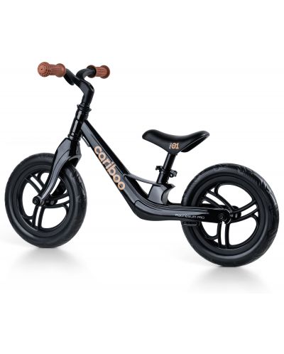 Bicicletă de echilibru Cariboo - Magnesium Pro, negru/maro - 2