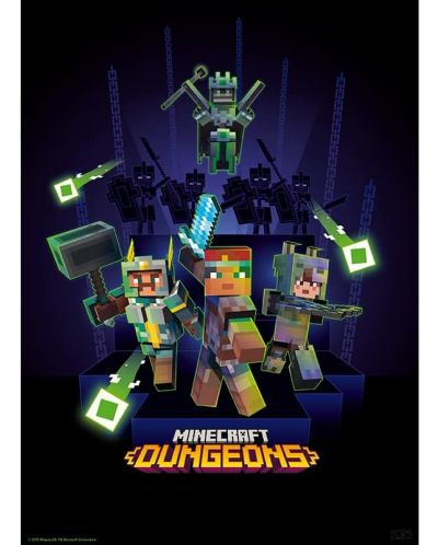 GB eye Games: Minecraft - Minecraft - Dungeons mini poster set - 3