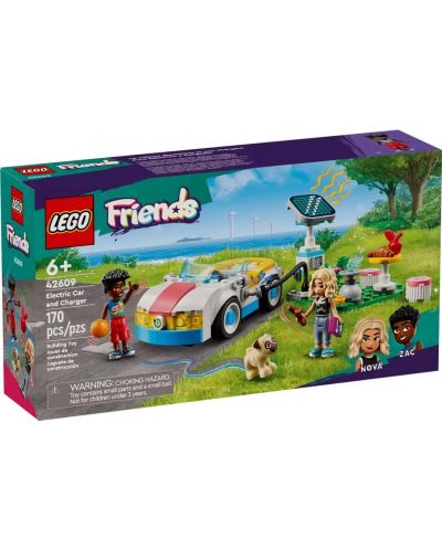 Constructor LEGO Friends - Mașină electrică și încărcător (42609) - 1