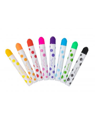 Set de stilouri din pasla Tiger Tribe - buline, 8 culori - 3