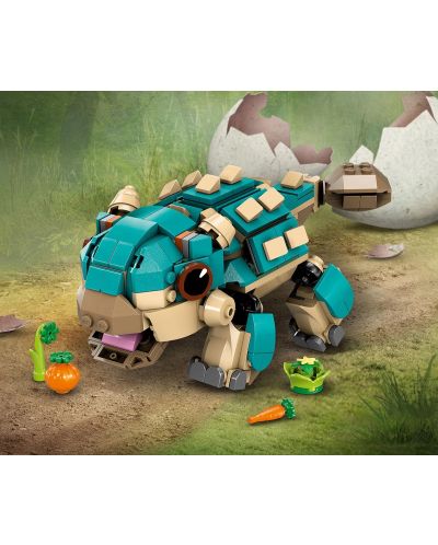 Constructor LEGO Jurassic World - Bebelușa Bumpy: ankylosaurus (76962) - 6