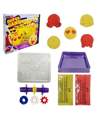 Nisip kinetic Play-Toys - Super Sand Emoji - 2