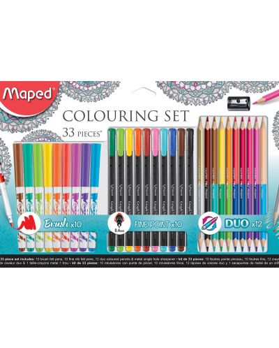 Set pentru colorat  Maped - 33 piese - 1