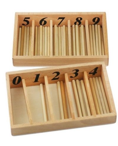 Setul Smart Baby Education - Montessori Sticks Box - 1