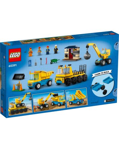 Constructor LEGO City - Şantier cu camioane (60391) - 2