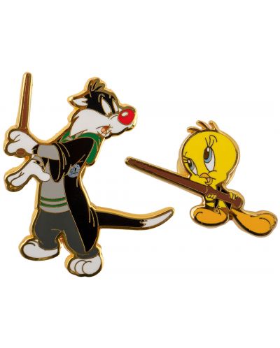 Set insigne CineReplicas Animation: Looney Tunes - Sylvester and Tweety at Hogwarts (WB 100th) - 1
