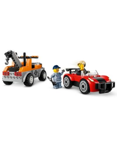 Constructor LEGO City - Camionetă de tractare pentru mașină sport (60435) - 4