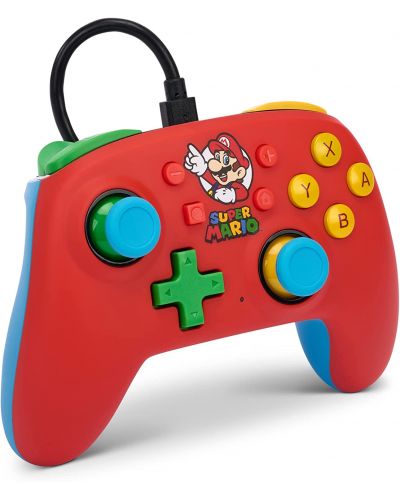 Controller PowerA - Nano, cu fir, pentru Nintendo Switch, Mario Medley - 2