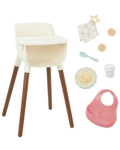 Set de păpuși Battat Lulla Baby - Scaun de sufragerie si accesorii, 14 bucati - 1