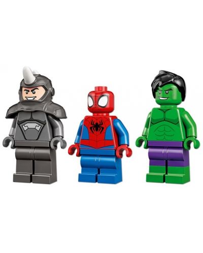 Set de constructie Lego Marvel - Spidey Amazing Friends, Hulk impotriva Rinocerului(10782) - 4