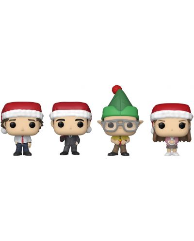 Set figurine Funko Pocket POP! Television: The Office - Happy Holidays Tree Box - 2