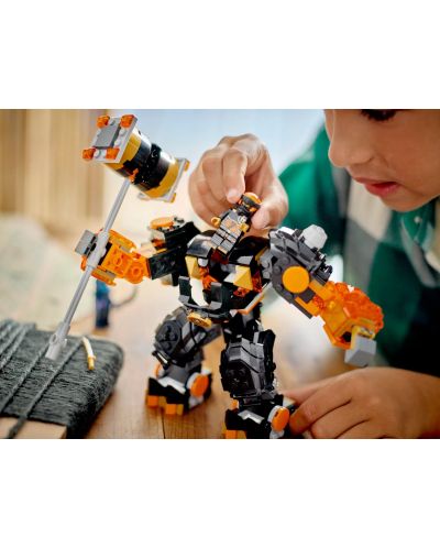 Constructor LEGO Ninjago - Robotul Pământului Elemental al lui Cole (71806) - 4